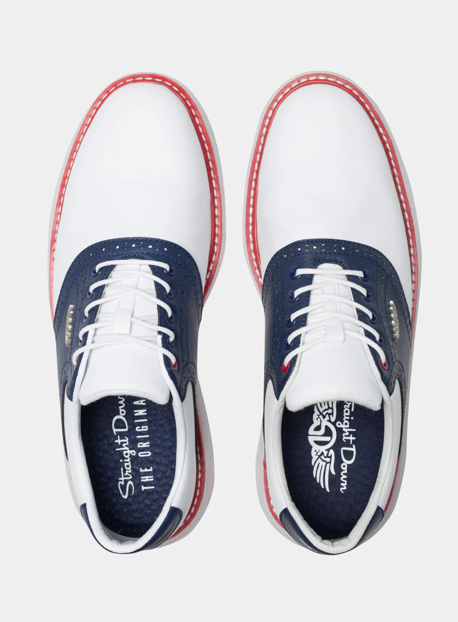 Victory Classic Shoe - Red White Blue - Straight Down - The Mulligan Merchant