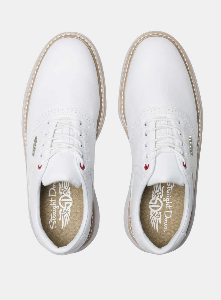 Victory Classic Shoe - White Khaki - Straight Down - The Mulligan Merchant