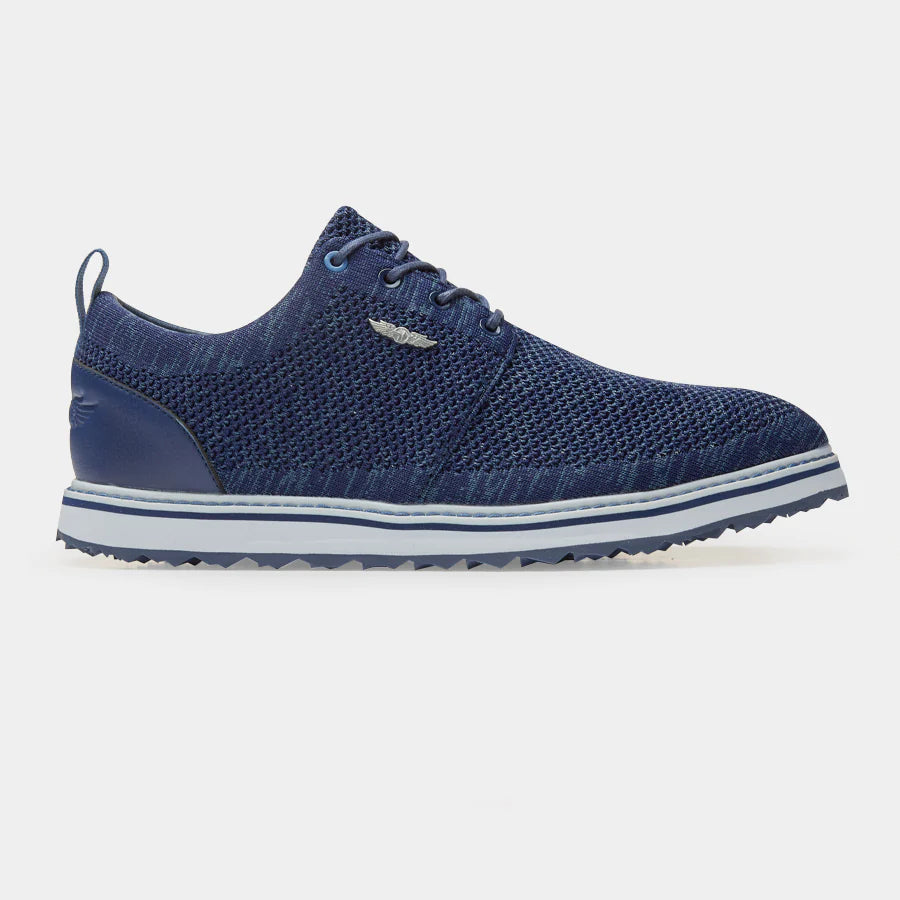 Harbour Knit Hybrid Shoe - New Indigo -Straight Down - The Mulligan Merchant