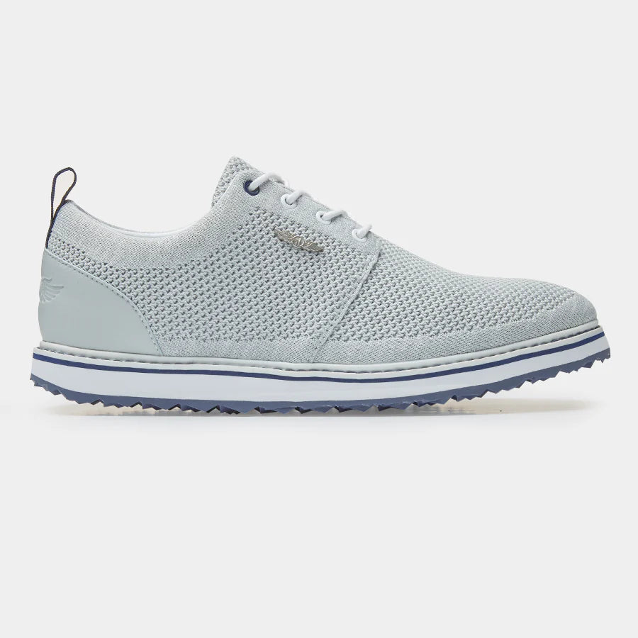 Harbour Knit Hybrid Shoe - Silver - Straight Down - The Mulligan Merchant