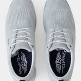 Harbour Knit Hybrid Shoe - Silver - Straight Down - The Mulligan Merchant