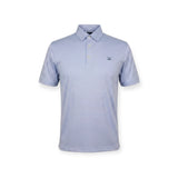 Albatross Polo - Heather Lavender w/ Seaglass Stripe - Bald Head Blues