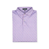 The Coastal Ringer Performance Golf Polo - Lilac - Live Forever Golf