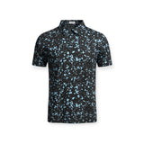 Black Paint Splatter Performance Polo - Summer Rayne