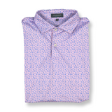 The Coastal Ringer Performance Golf Polo - Lilac - Live Forever Golf