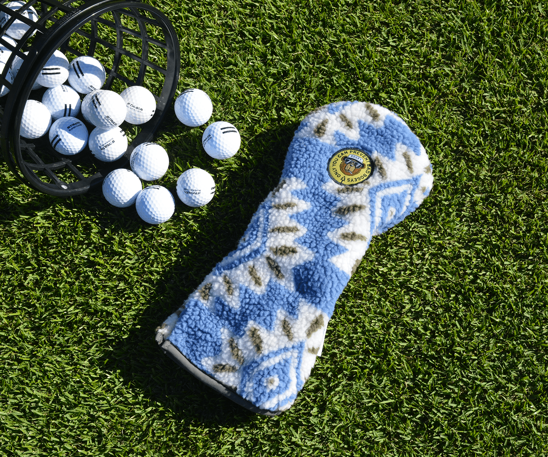 Bogey Sherpa Driver Headcover - Tribal Blue - North Coast Golf Co - The Mulligan Merchant