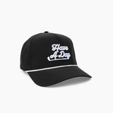 Have A Day Black & White Rope Hat - Breezy Golf