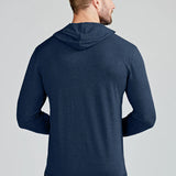 Carrollton Lightweight Hoodie - Classic Navy Heather - tasc Performance